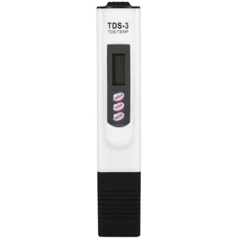 Stylo de Test de qualité de eau, testeur TDS 0-9990 PPM Temp,blanc