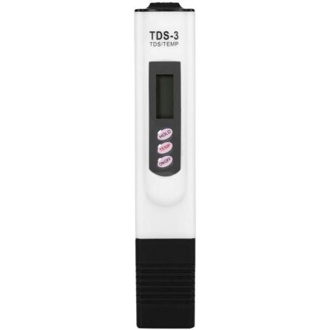 Stylo de Test de qualité de eau, testeur TDS 0-9990 PPM Temp,blanc