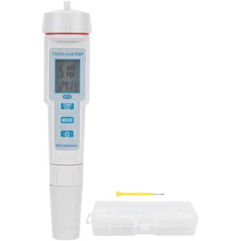 Stylo de Test de qualité de l'eau 4 en 1, testeur PH/EC/TDS/TEMP pour piscine et laboratoire de boisson