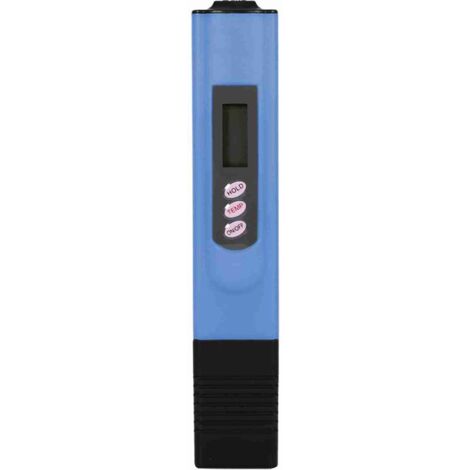 Stylo de test de qualité de l'eau LCD numérique Filtre de pureté Testeur de compteur TDS 0-9999 PPM Température Bleu