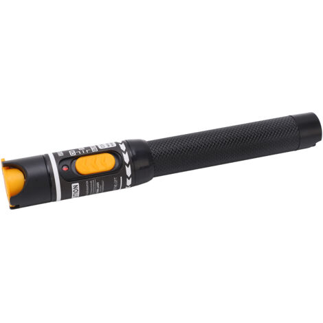 Stylo détecteur de défauts 50mW pour câbles fibre optique et réseau, testeur jaune avec connecteurs FC/LC, portée 50km