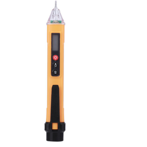 Stylo détecteur de tension AC sans contact 12-1000V (Jaune/Noir) - Testeur électrique numérique
