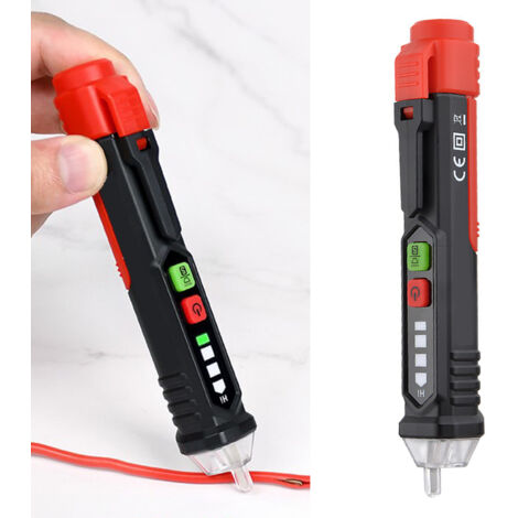 Stylo Détecteur de Tension Électrique avec Affichage LED - Testeur de Courant pour Professionnels