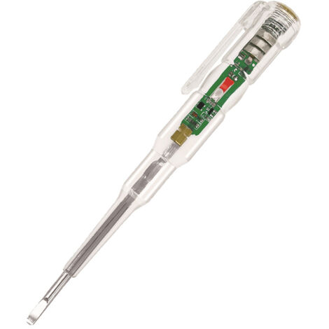 Stylo détecteur de tension électrique, haute précision, pour câbles coupés et points de rupture, double témoin lumineux.