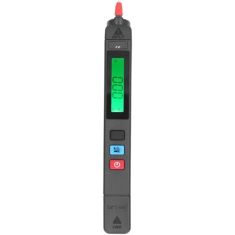 Stylo Détecteur de tension Sans Contact Testeur de Tension AC, Testeur de Fuite Électrique Sans Fil, Testeur Électricien pour Câble Sous Tension avec Bip LCD Rétroéclairage et Lampe de Poche