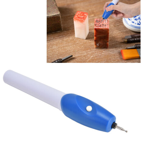 Stylo Électrique de Gravure pour Plaque d'Animal et Tag Blessing - Stylo de Gravure Portable et Sécurisé pour Plastique, Verre, Céramique et Résine - Matériel de Haute Qualité, Facile à Utiliser