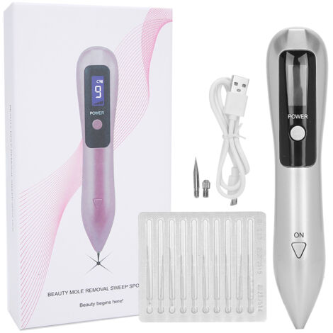 Stylo Éliminateur de Taches Sombres 9 Vitesses avec Lumière Bleue Argenté