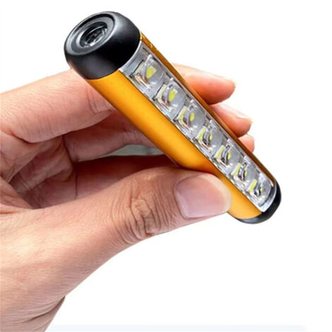 Stylo lampe magnétique rechargeable, mini lampe torche LED avec éclairage de travail COB, lampe torche de poche étanche pour une utilisation intérieure/extérieure
