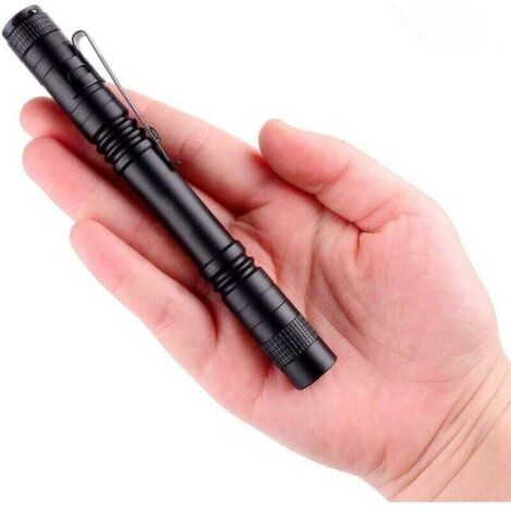 Stylo LED Mini lampe de poche Super petit clip de poche Transport facile pour équipement de plein air pour la randonnée, le camping, la chasse