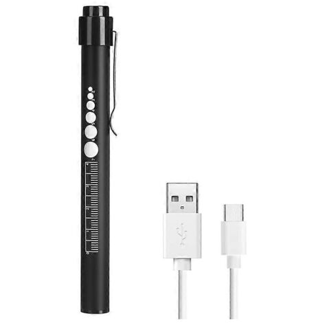 Stylo lumineux rechargeable avec indicateur de pupille et LED -