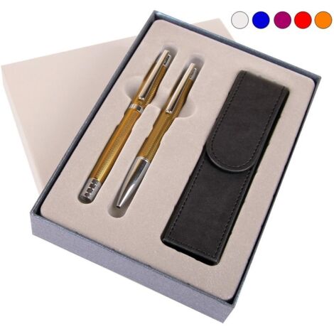 Stylo plume élégant + stylo à bille dans un étui ES