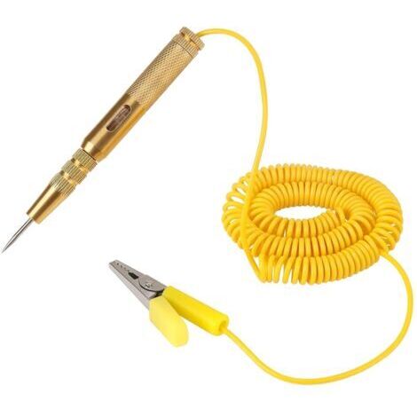 Stylo testeur de circuit de Automobile DC 6V 12V 24V avec Ampoule LED rouge vert lampe temoin Convient pour les voitures, les camions, les motos, les bateaux et plus encore