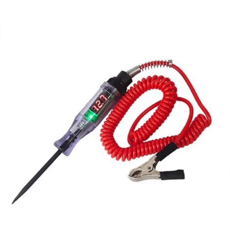 Stylo Testeur de Circuit Électrique Voiture, Affichage Numérique Détecteur Tension DC5‑90V pour Diagnostic Auto