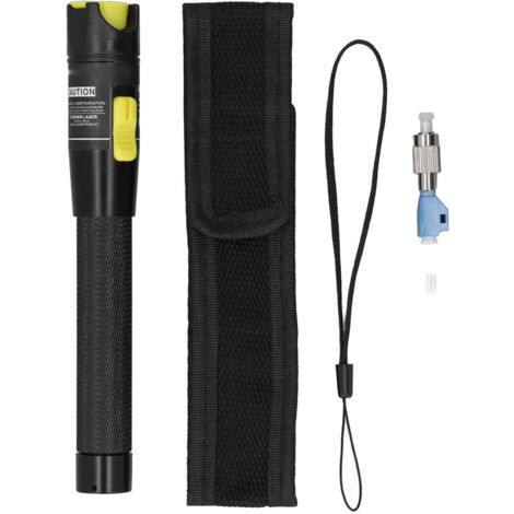 Stylo testeur de défaut optique VFL 50km avec câble fibre et adaptateurs FC/LC, localisateur visuel de pannes