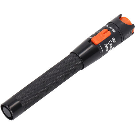 Stylo Testeur de Fibre Optique HT-10, Localisateur de Fautes à Lumière Rouge Puissante (10mW), Poignée Ergonomique Antidérapante