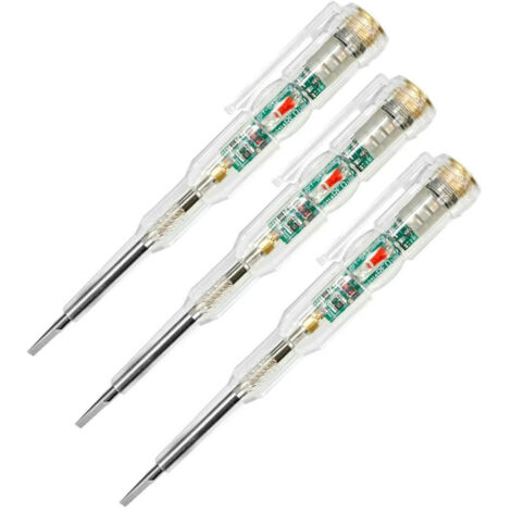 Stylo testeur de tension intelligent, détecteur de tension, crayon de test électrique avec LED haute luminosité et tournevis intégré.