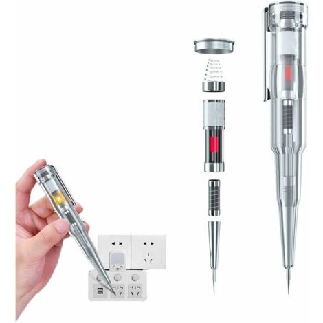 Stylo testeur électrique réactif, stylo électrique induit par testeur de tension étanche 70-250 V, stylo testeur électrique réactif, stylo testeur de tension sans contact (1 pièces)
