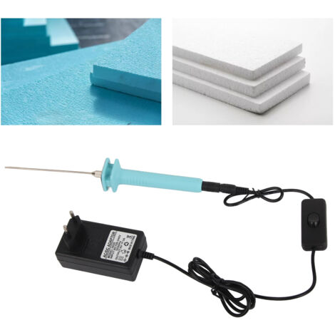Stylo thermique de découpe pour polystyrène, couteau chauffant électrique avec fil chaud, 100‑240V pour mousse et plastique expansé