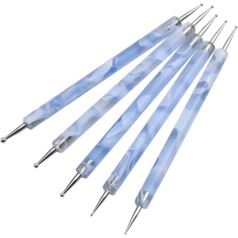 Stylos à ongles 5PCS (bleu)