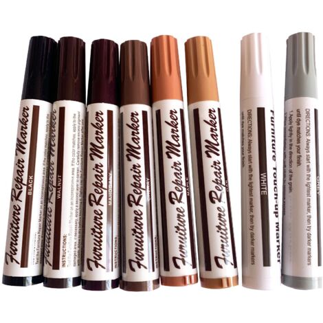 Stylos de Réparation Parquet et Meubles - Lot de 12 Couleurs Aquarelle pour Bois