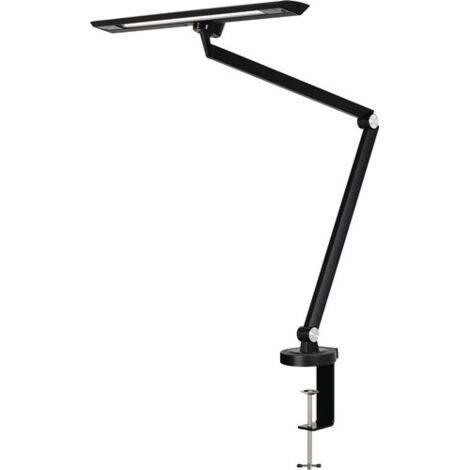 STYRO Schreibtischleuchte LED Zirkon Aluminium,ABS,Eisen,PC schwarz H.820mm m.Klemme - 41-5010.718
