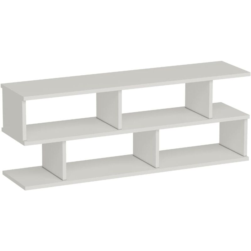 Homemania TV-Schrank Su 120x29,6x45 cm Weiß - Weiß