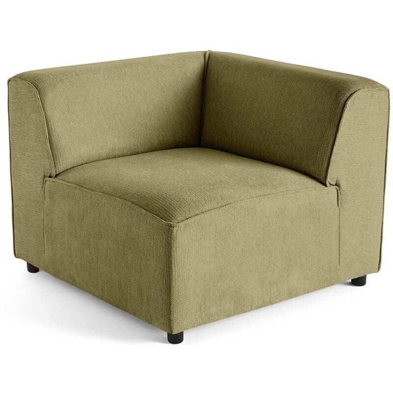 Suaro - module d'angle réversible en tissu texturé - vert sauge