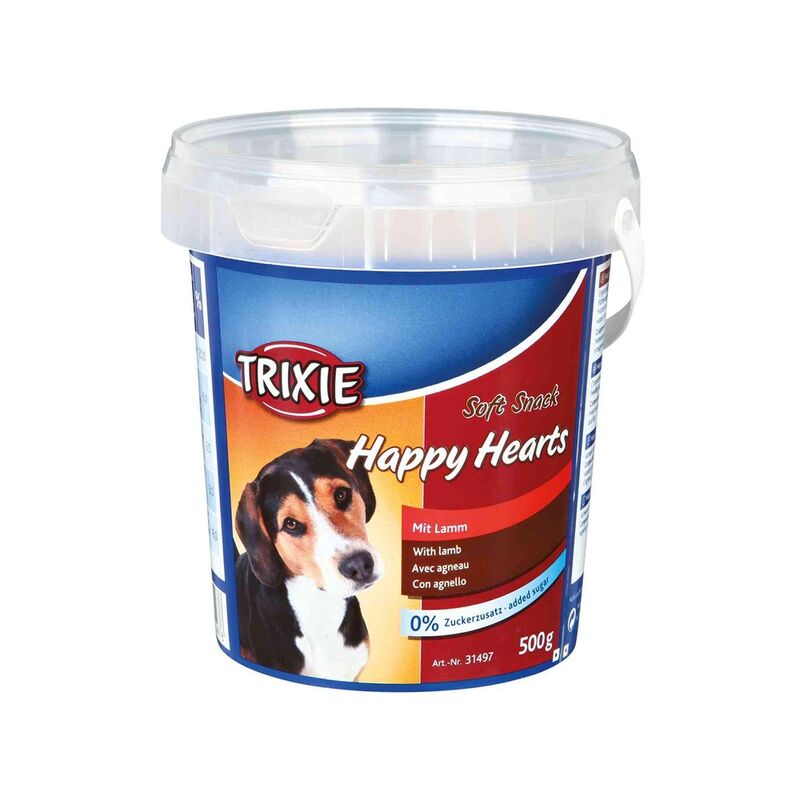 

Bote Soft Snack Happy Hearts, 500 g, Cordero,Arroz - Trixie