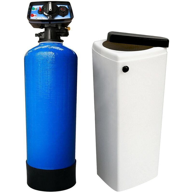

Suavizador de agua bi-bloque 20L Fleck 5600 MC válvula cronométrica mecánica