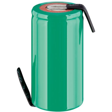 Sub-C, 4000 mAh, Solder coda (Z) ricaricabile, 1 pezzo non imballato, Batterie nichel-metallo idruro (NiMH), 1,2 V, PVC, Solder coda (Z). Forma costruttiva PVC poli piatti 1Z