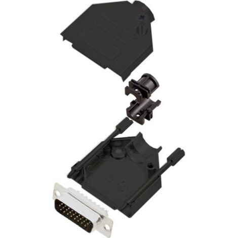 SUB-D mâle mâle, droit 26 pôles encitech DTZK15-BK-HDP26-K 6355-0102-02 180 ° fût à souder 1 pc(s)
