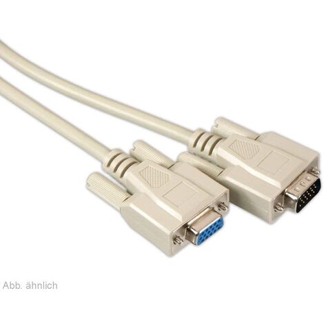 Sub-D Verlängerungskabel, 9-polig, 1:1, 5m, Stecker/Kupplung