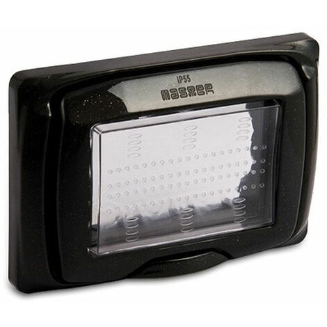 Sub placca protet.ip55 3p.antracite