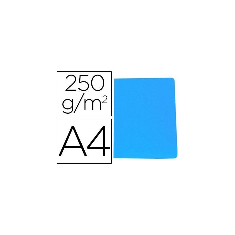 

Gio subcarpeta simple cartulina azul intenso a4 250gr -50u-