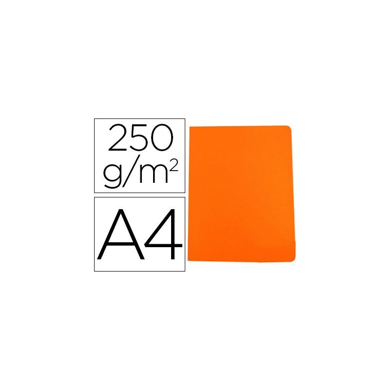 

subcarpeta simple cartulina naranja intenso a4 250gr -50u- - GIO