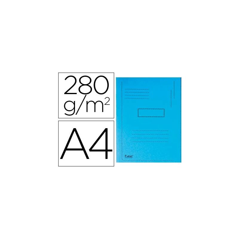 

subcarpeta a4 forever dos pestaÑas azul vivo 290gr -50u- - Exacompta