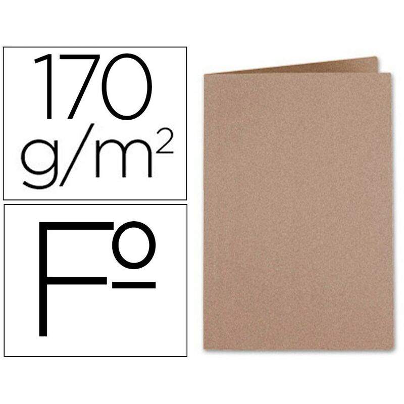 

Subcarpeta folio kraft 170g/m2 (pack de 50 uds.) - Liderpapel