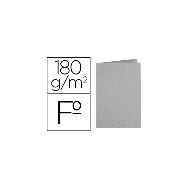 

Subcarpeta liderpapel folio gris 180g/m2 (pack de 50 uds.)