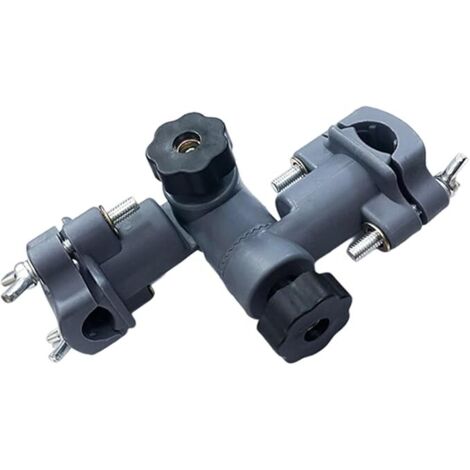 Subgadora paraguas para la silla, soporte para paraguas de golf - Conector de soporte de poste de  Monta de abrazadera para paraguas, puesto de silla de rotación de 360 ​​grados para patio, playa, ca