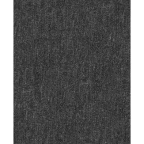 Sublime Uni Luxus Textur Schwarz Vliestapete 10mx52cm