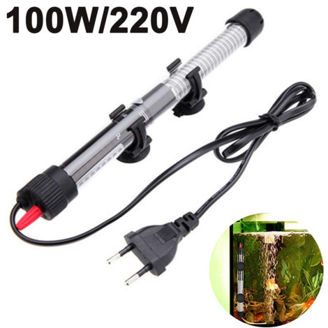 Submersible aquarium heater for turtles, with temperature display and external temperature controller