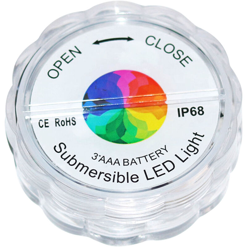Submersible Led Avec 16 Couleurs De Controle De La Batterie Teleopere Colore Piscine Sous-Marine Led Night Light Lampe Etanche Pour Bain A Remous