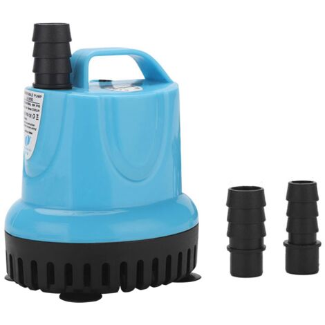 Submersible Water Pump with 2 Nozzles 60W Water Circulation Suction Pump Universal Water Pump for Fish Tanks Pond Aquarium 3200L/H
