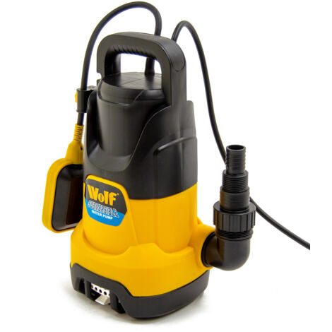 Submersible Water Pump Wolf 1100w Dirty Clean Automatic 8m Depth