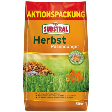 SUBSTRAL® Herbst-Rasendünger 12,5 kg für bis zu 500 m²