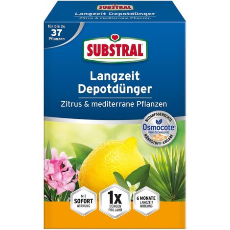 Substral Langzeit Depotdünger für Zitrus & Mediterrane Pflanzen - 750 g