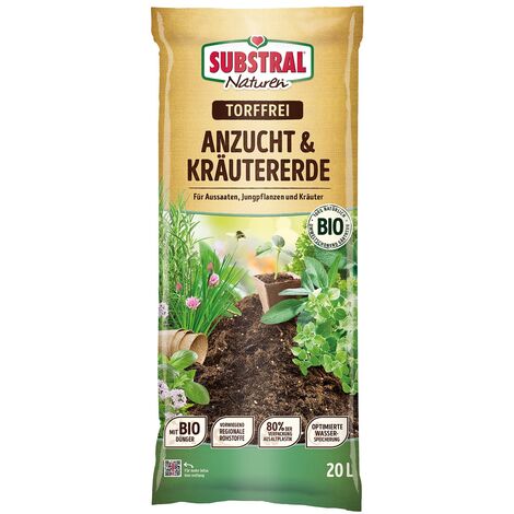 SUBSTRAL® Naturen® BIO Anzucht & Kräutererde torffrei 20 Liter