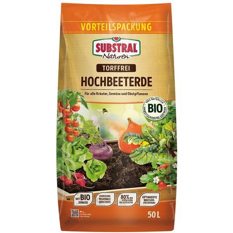 SUBSTRAL® Naturen® BIO Hochbeeterde torffrei 50 Liter