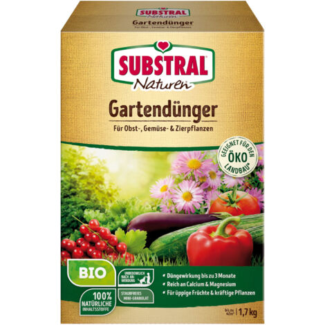 Substral Naturen Gartendünger für Obst-, Gemüse- und Zierpflanzen - 1,7 kg