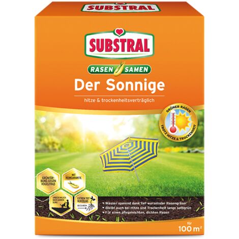 Substral Rasensamen Der Sonnige 2,25 kg besonders hochwertiger Rasensamen